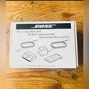 New Bose Wave Connect Kit For iPod With AC Adaptor For 30-Pin iPod/iPhone
